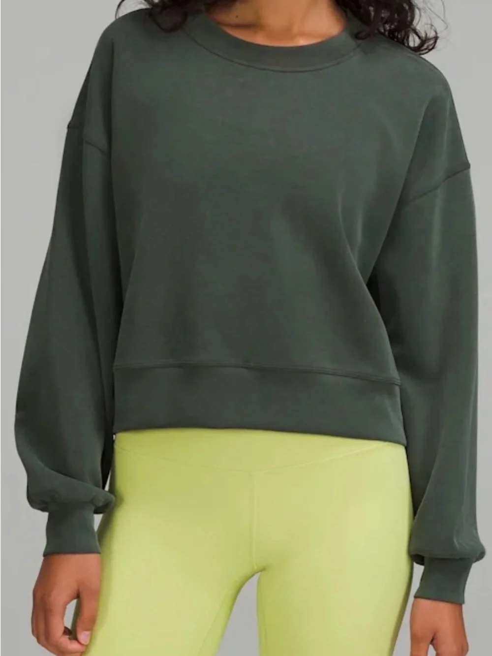 lululemon athletica Softstream Cropped Crewneck - Light Gray
